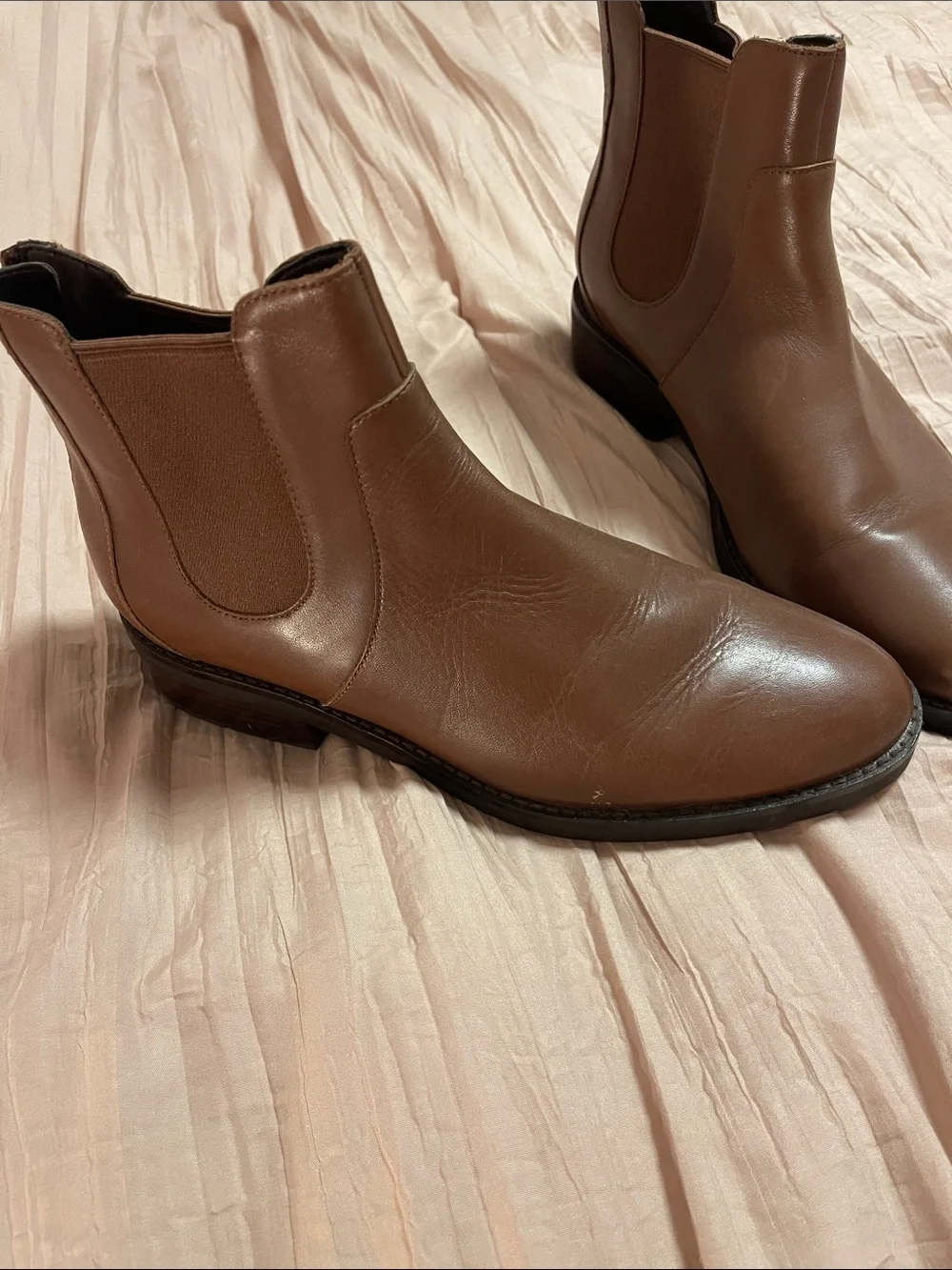 Cole Haan Men's Brown Leather Chukka Chelsea Boots